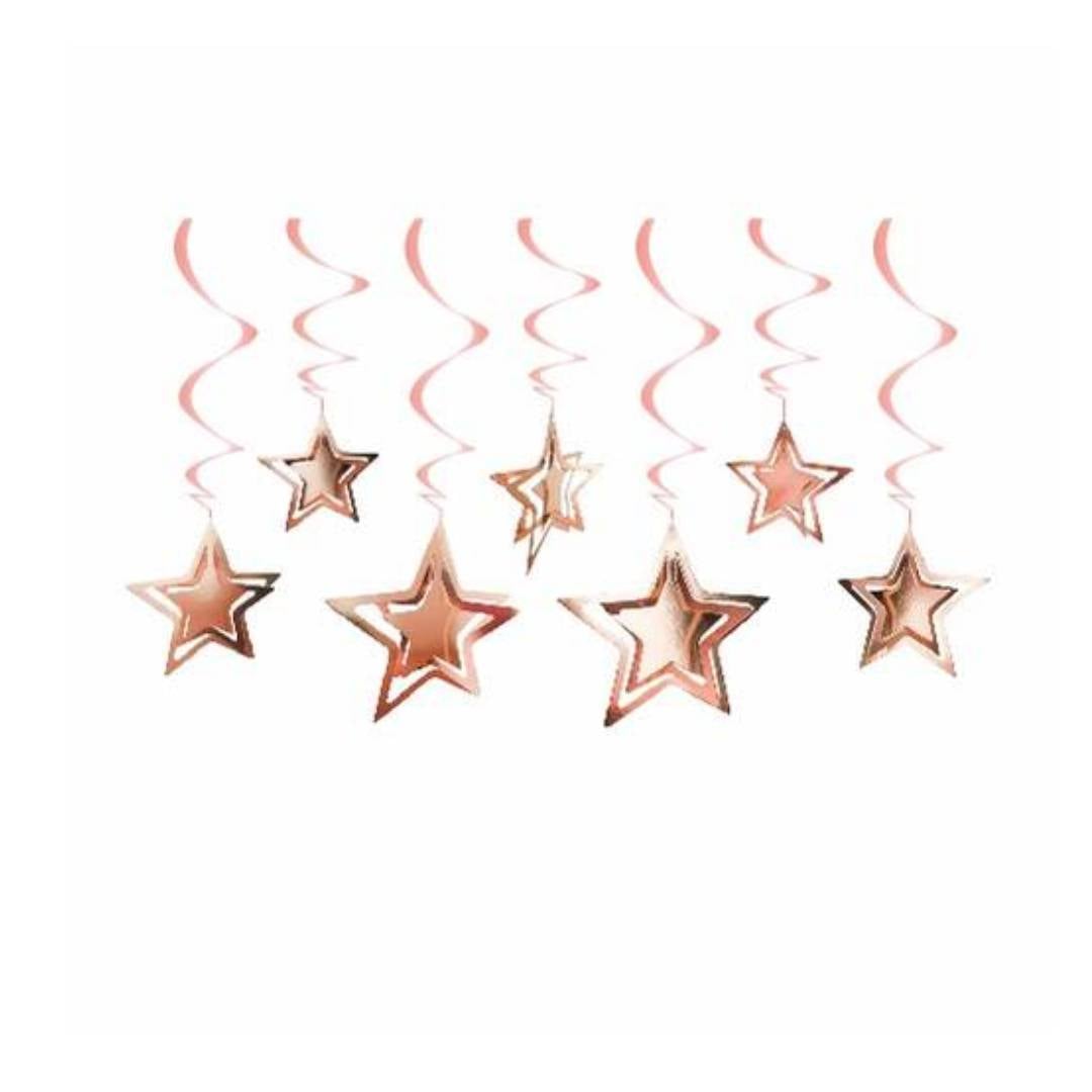 10lu-3d-tavan-sus-yildiz-rose-gold-tavan-sus