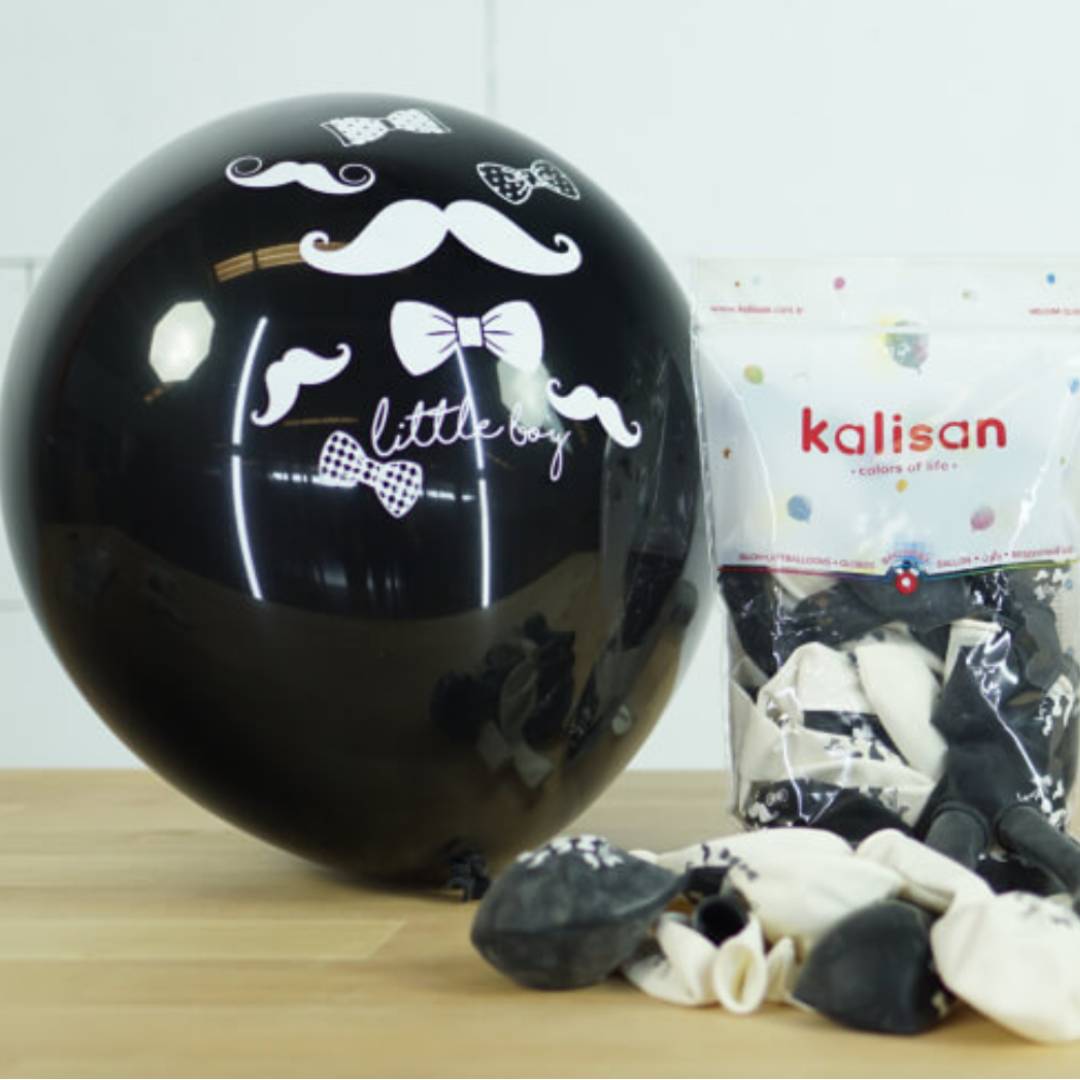 little-boy-siyah-beyaz-balon-100-adet