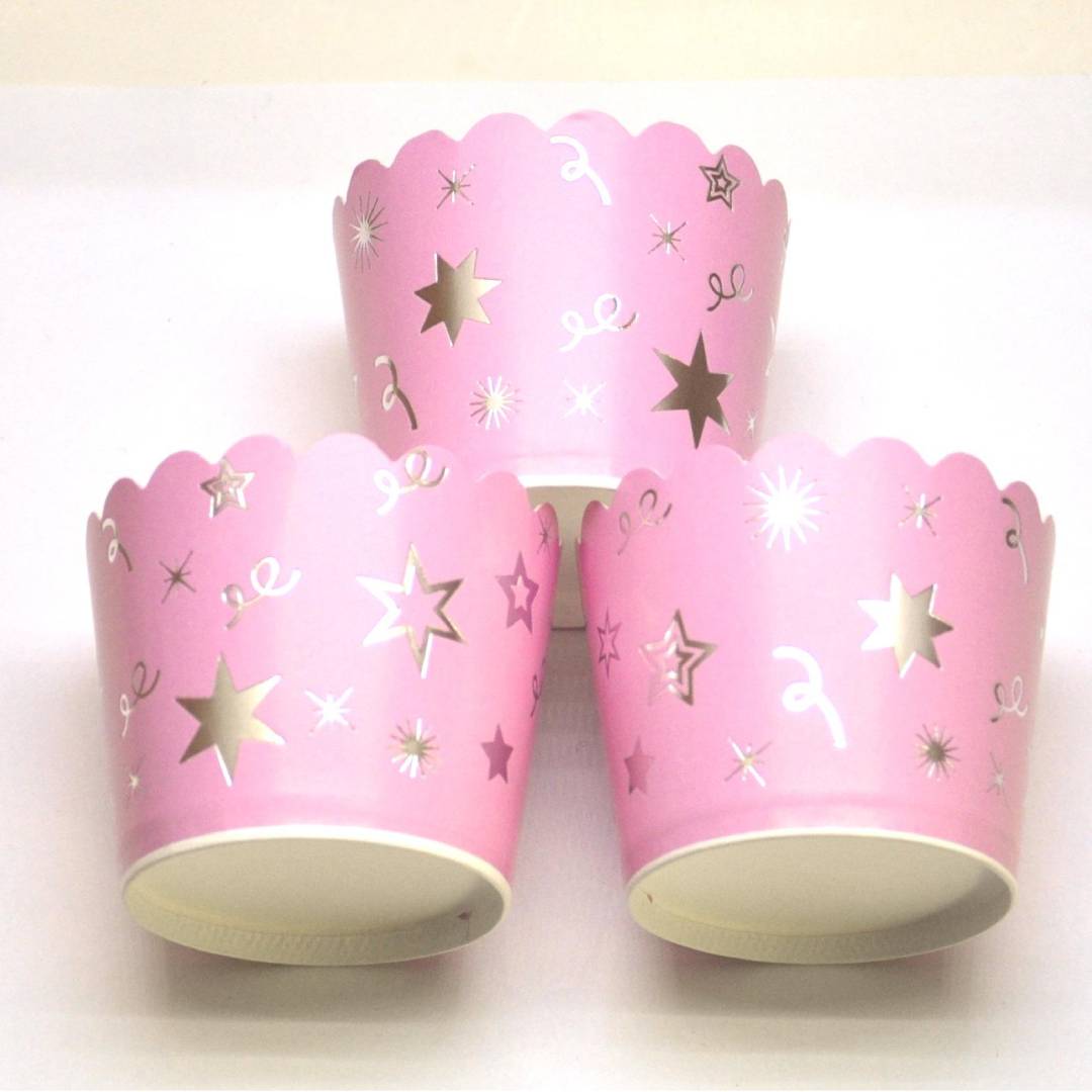 gumus-yildizli-kek-kalibi-muffin-pembe25-adet