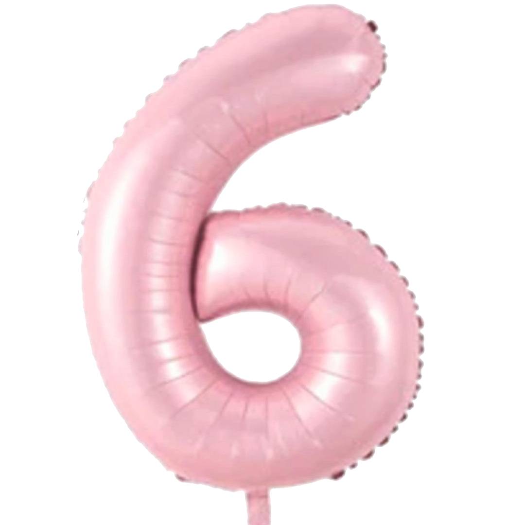 rakam-folyo-balon-6-pembe-34-inc