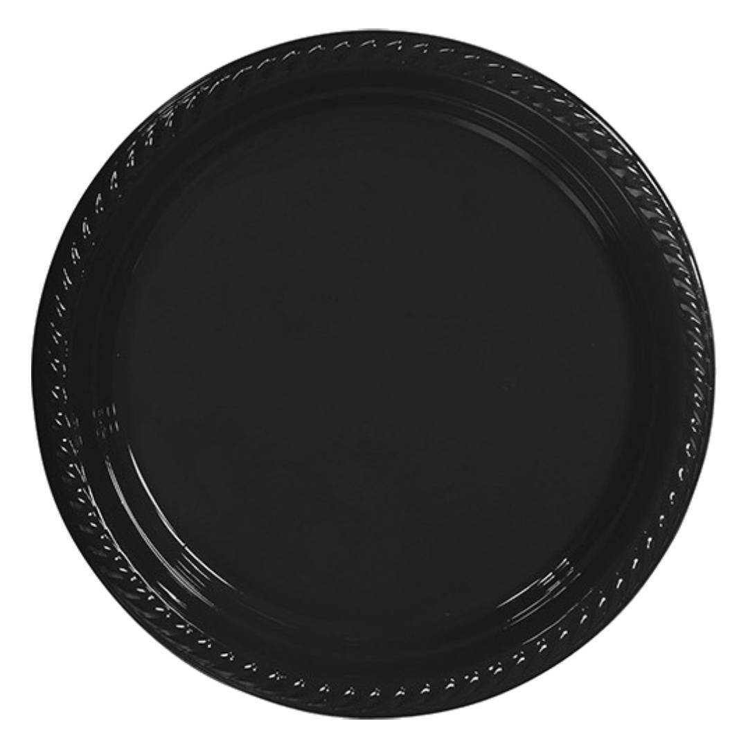 kullan-at-plastik-tabak-siyah-22-cm-25-li