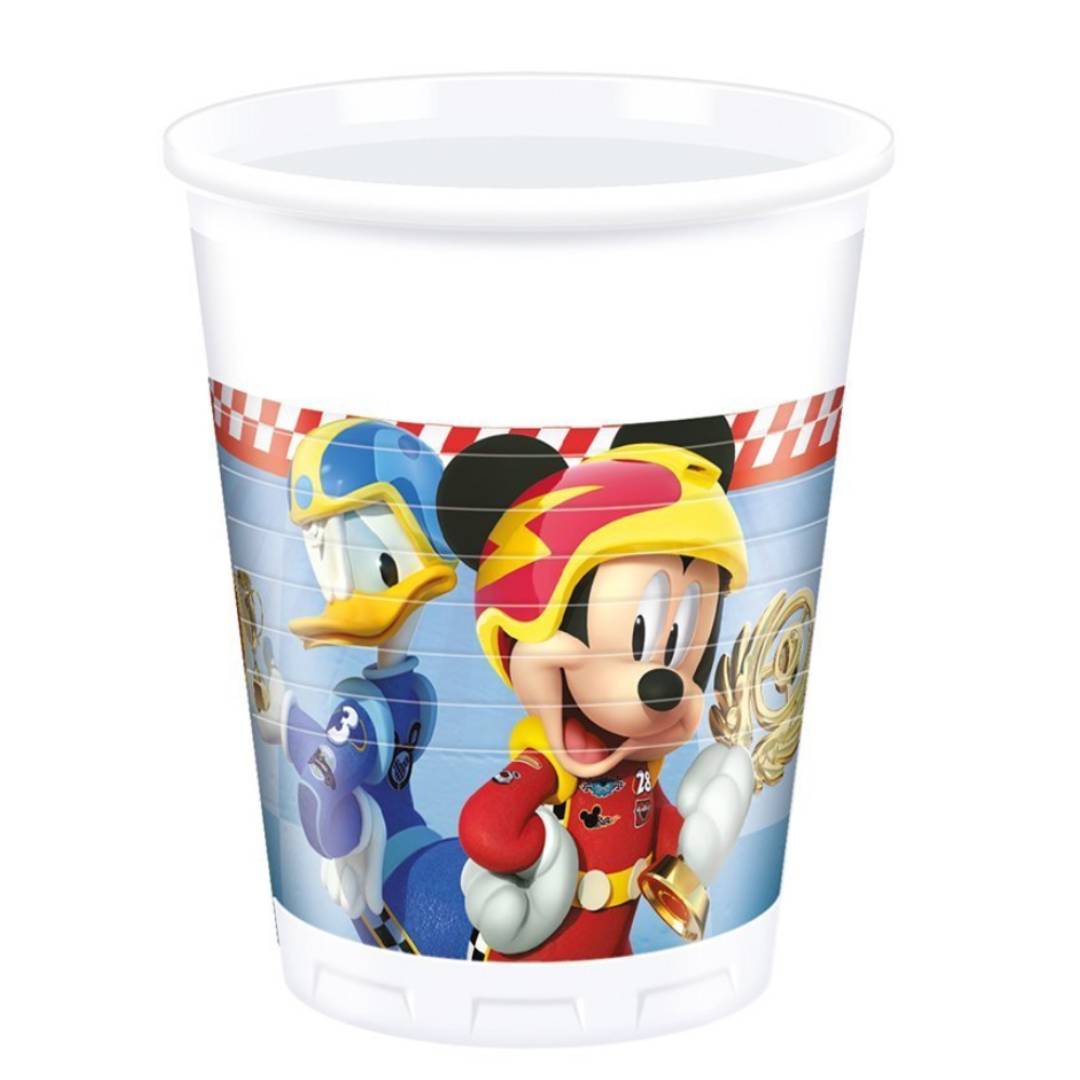 mickey-mouse-roadster-plastik-bardak-8-adet