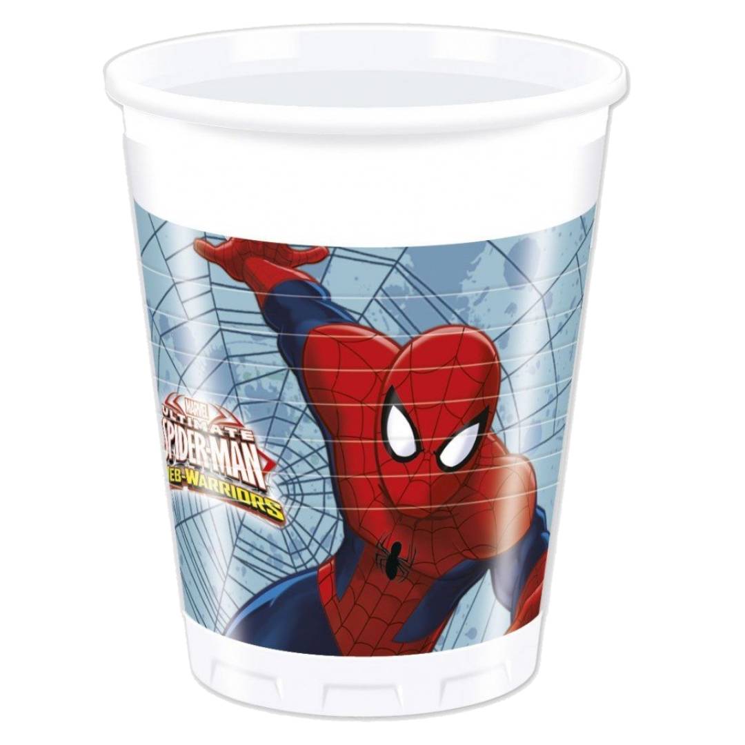spiderman-ultimate-plastik-bardak-8-adet