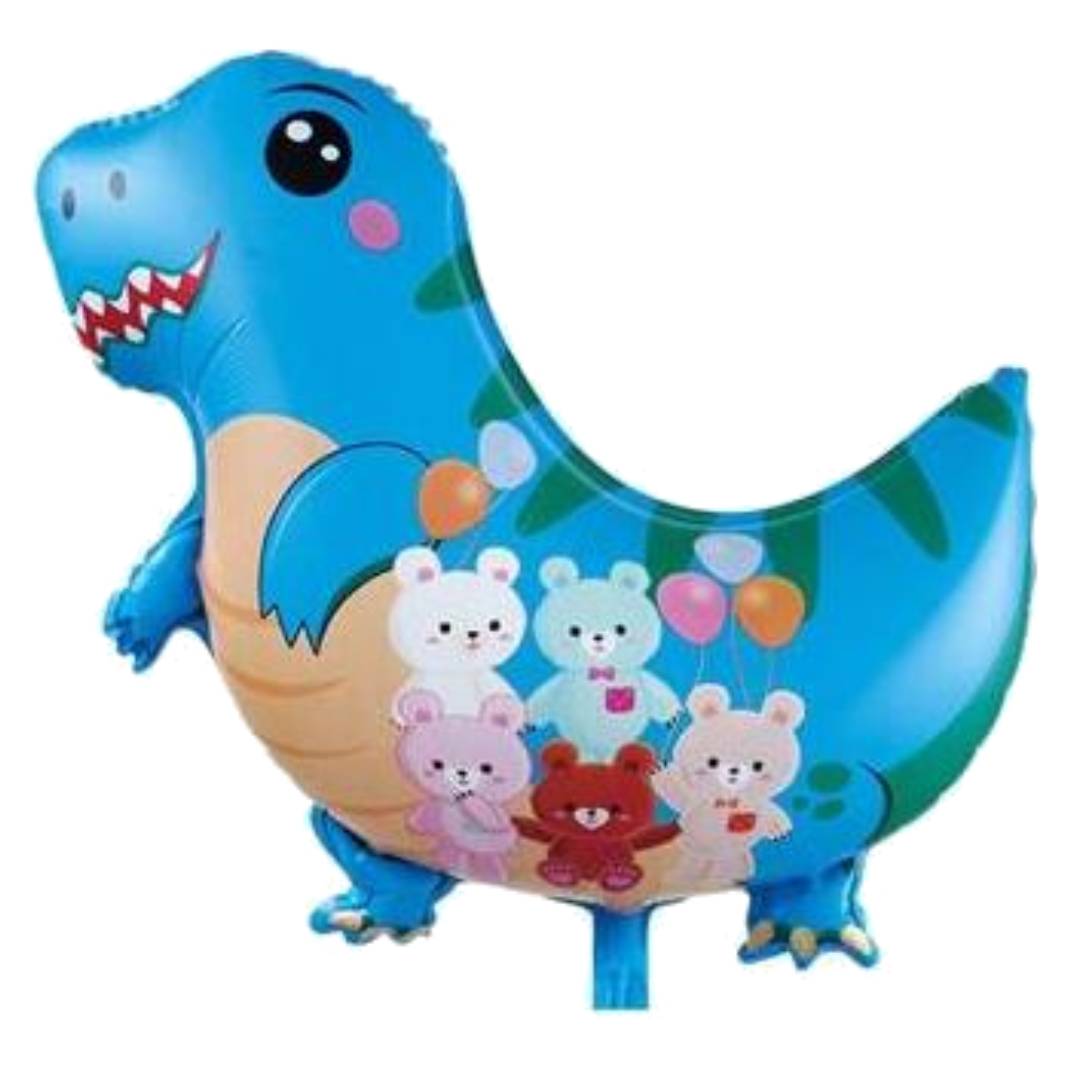 dinozor-folyo-balon-mavi