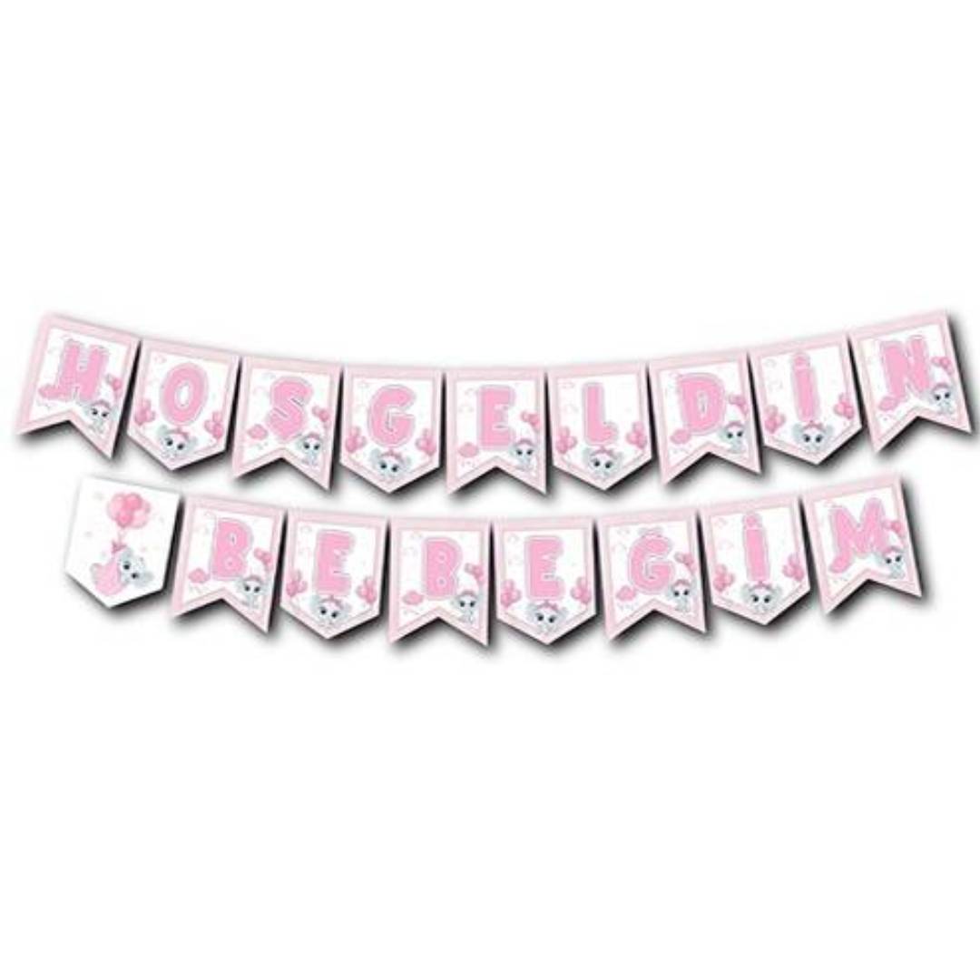 hosgeldin-bebegim-pembe-fil-temali-banner