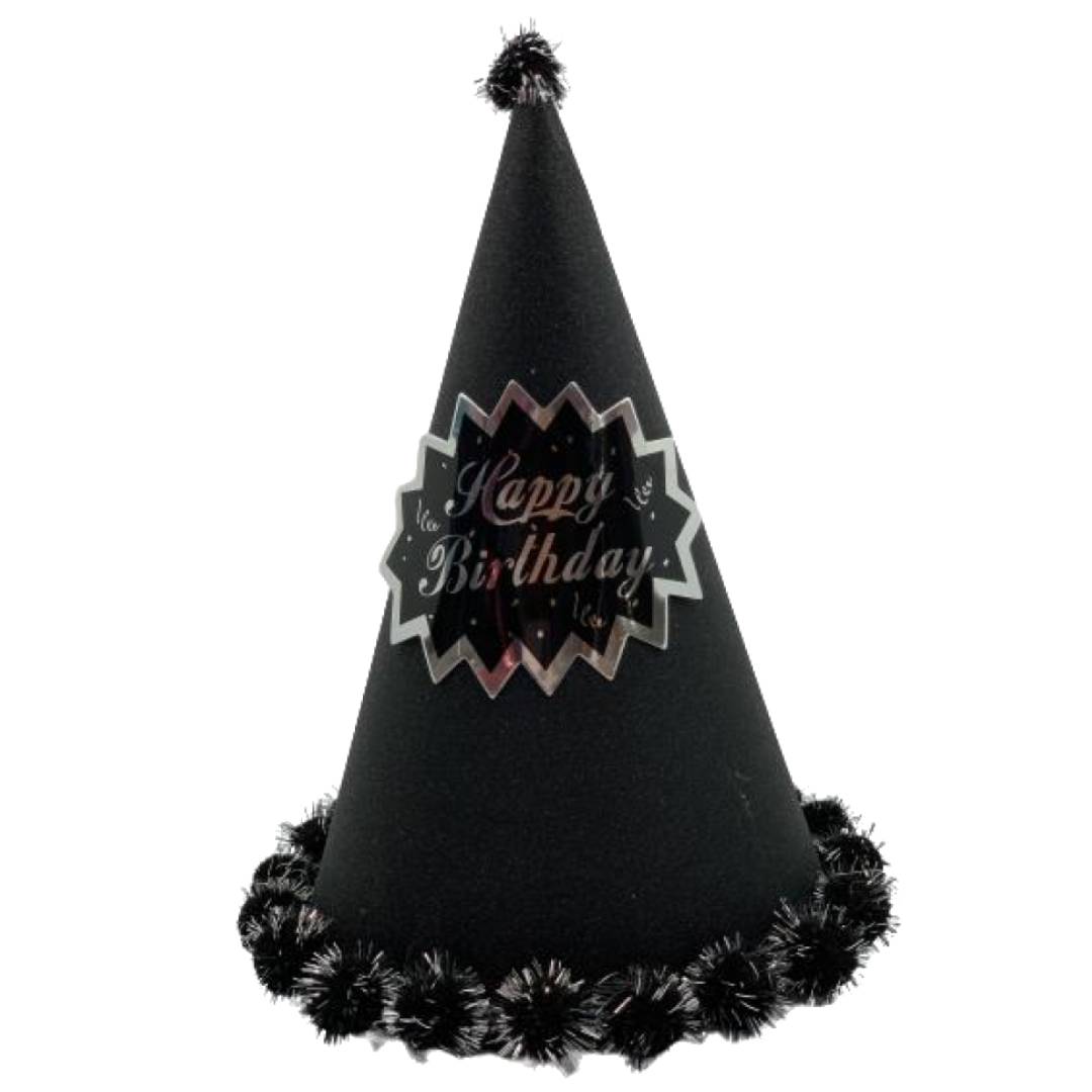 happy-birthday-ponponlu-karton-parti-sapkasi-siyah