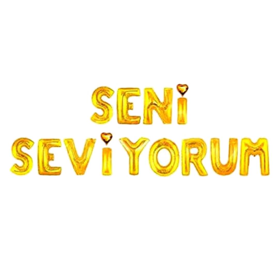 seni-seviyorum-gold-set-balon-40-cm