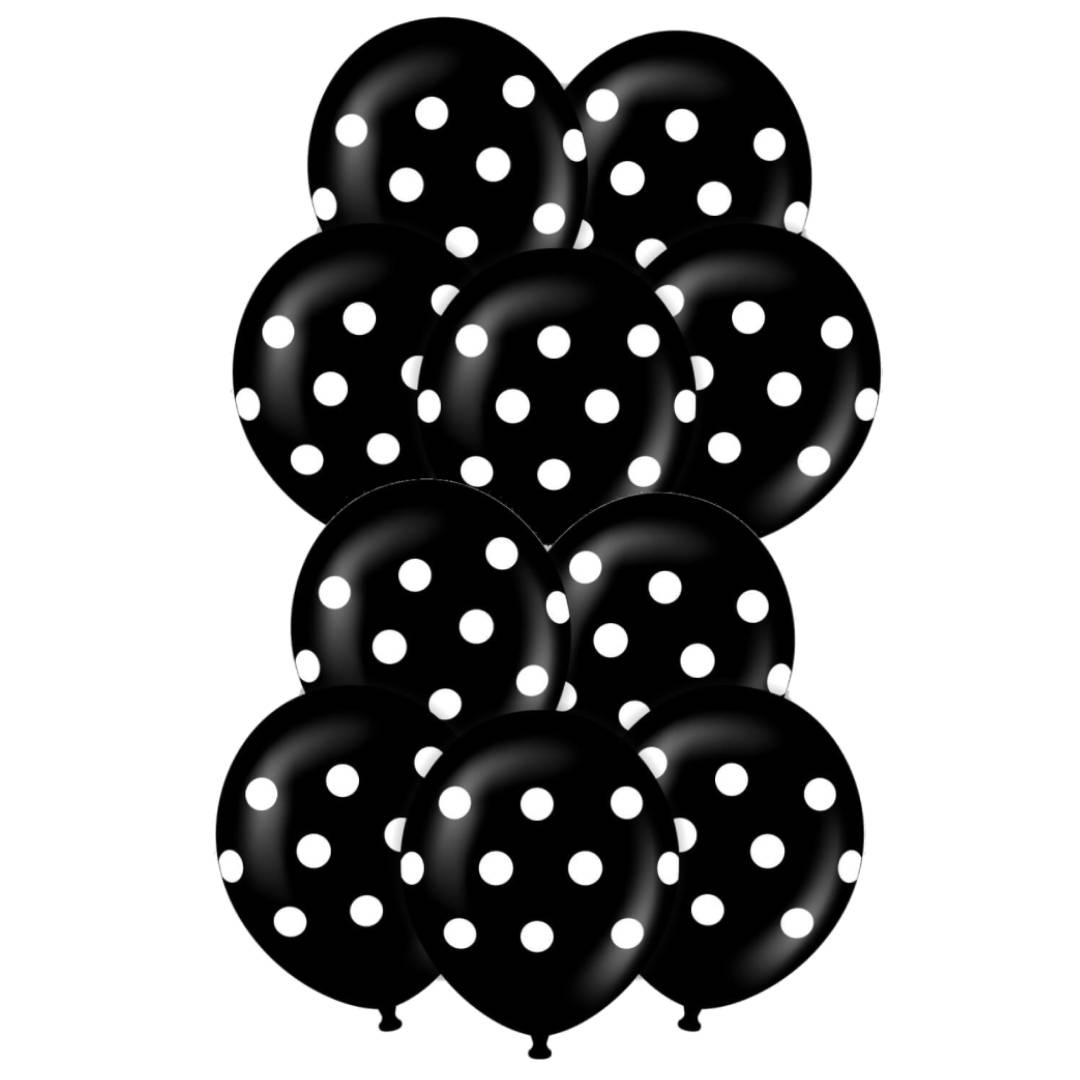 beyaz-puantiyeli-siyah-balon-100-adet