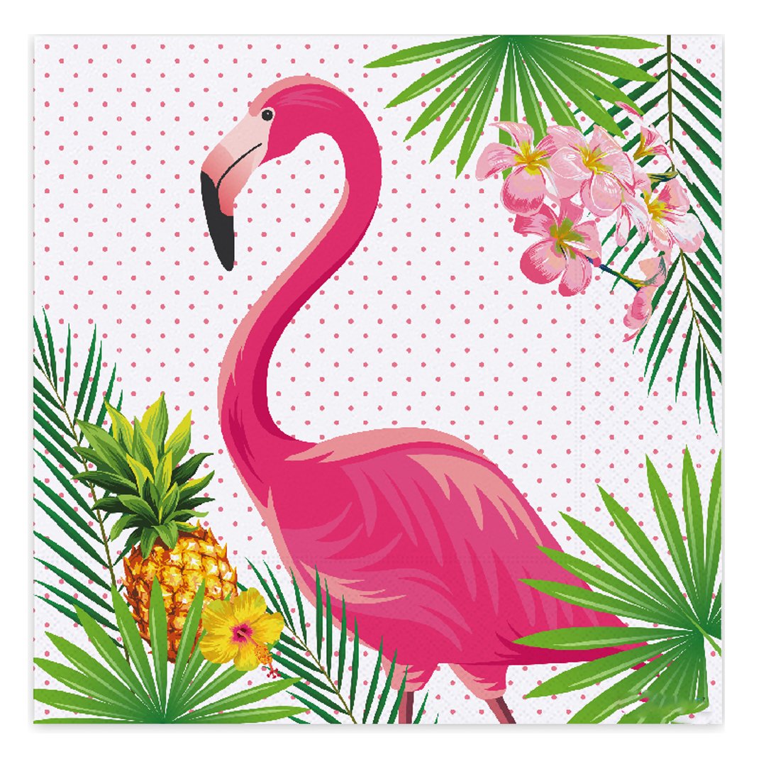 flamingo-temali-kagıt-pecete-16li
