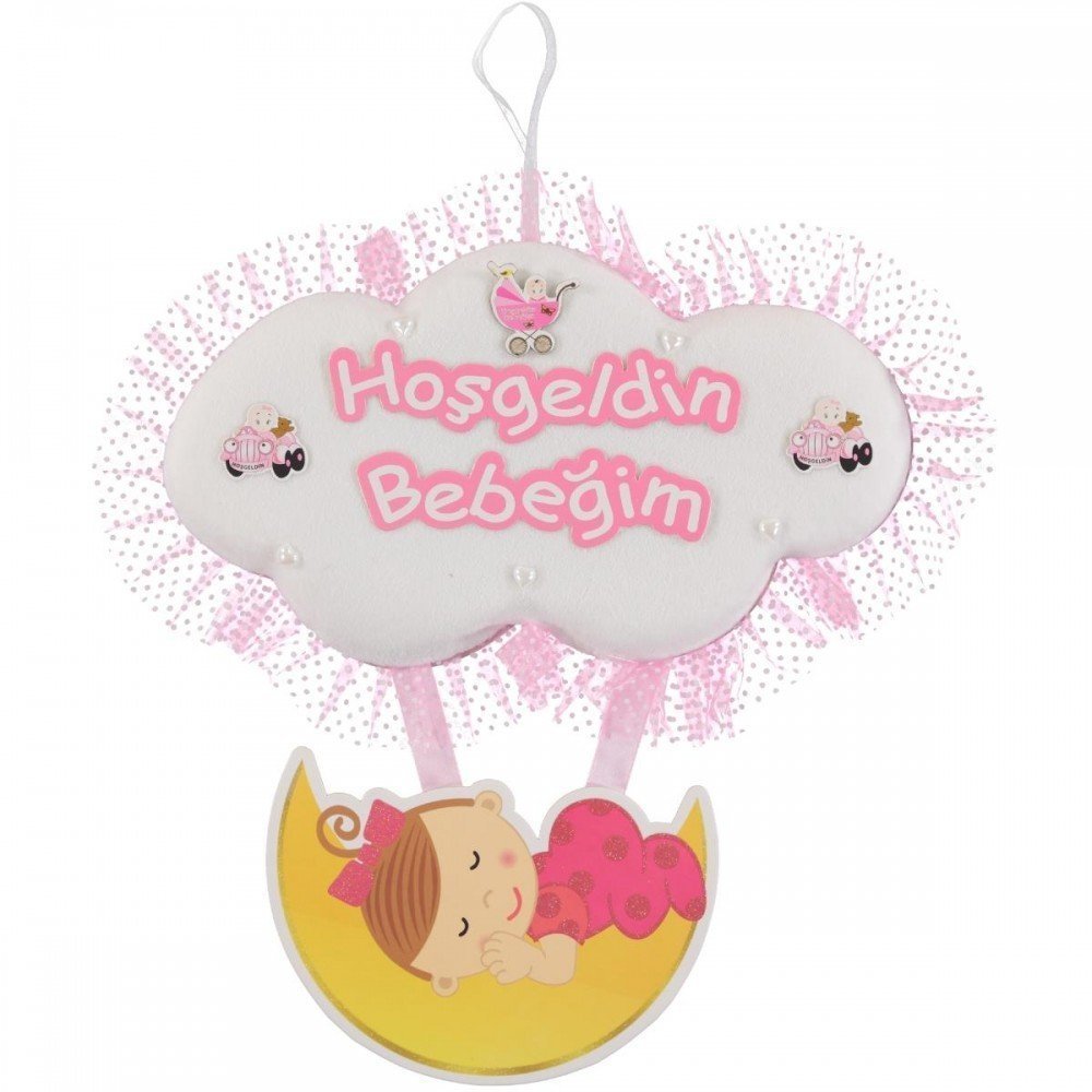 hoşgeldın-bebegım-ay-fıgurlu-kapı-süsü-pembe