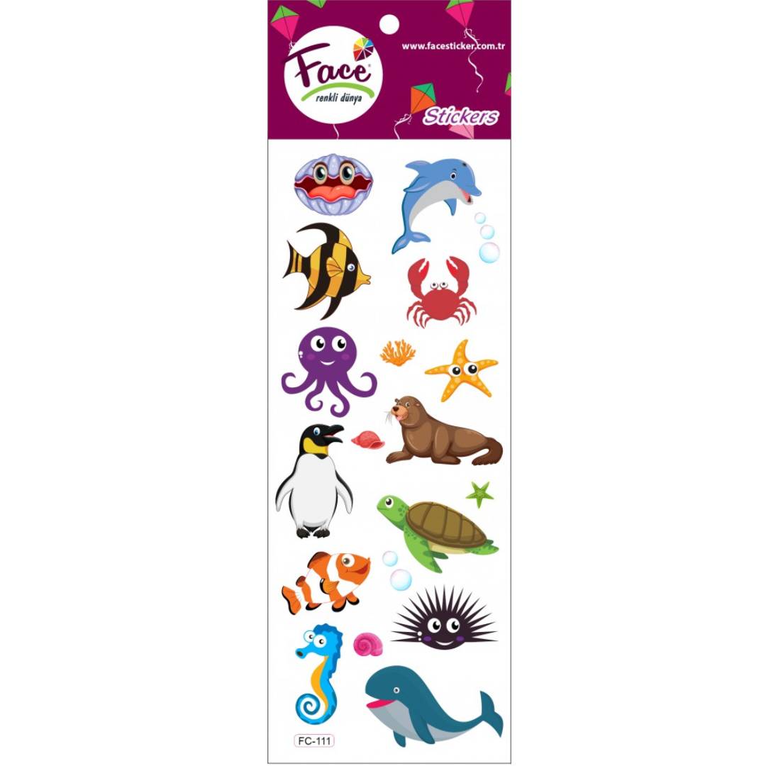 deniz-hayvanlari-yapiskanli-sticker