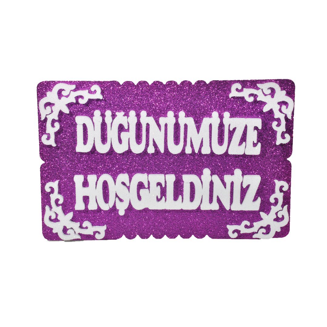 dugunumuze-hosgeldiniz-strafor-mor-renk