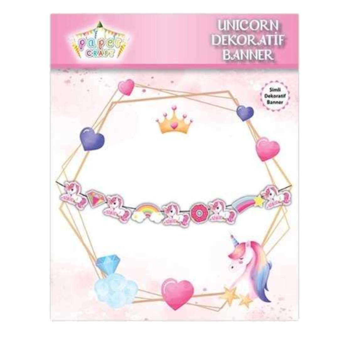 dekoratif-simli-banner-unicorn-zigzag-dekoratif-banner