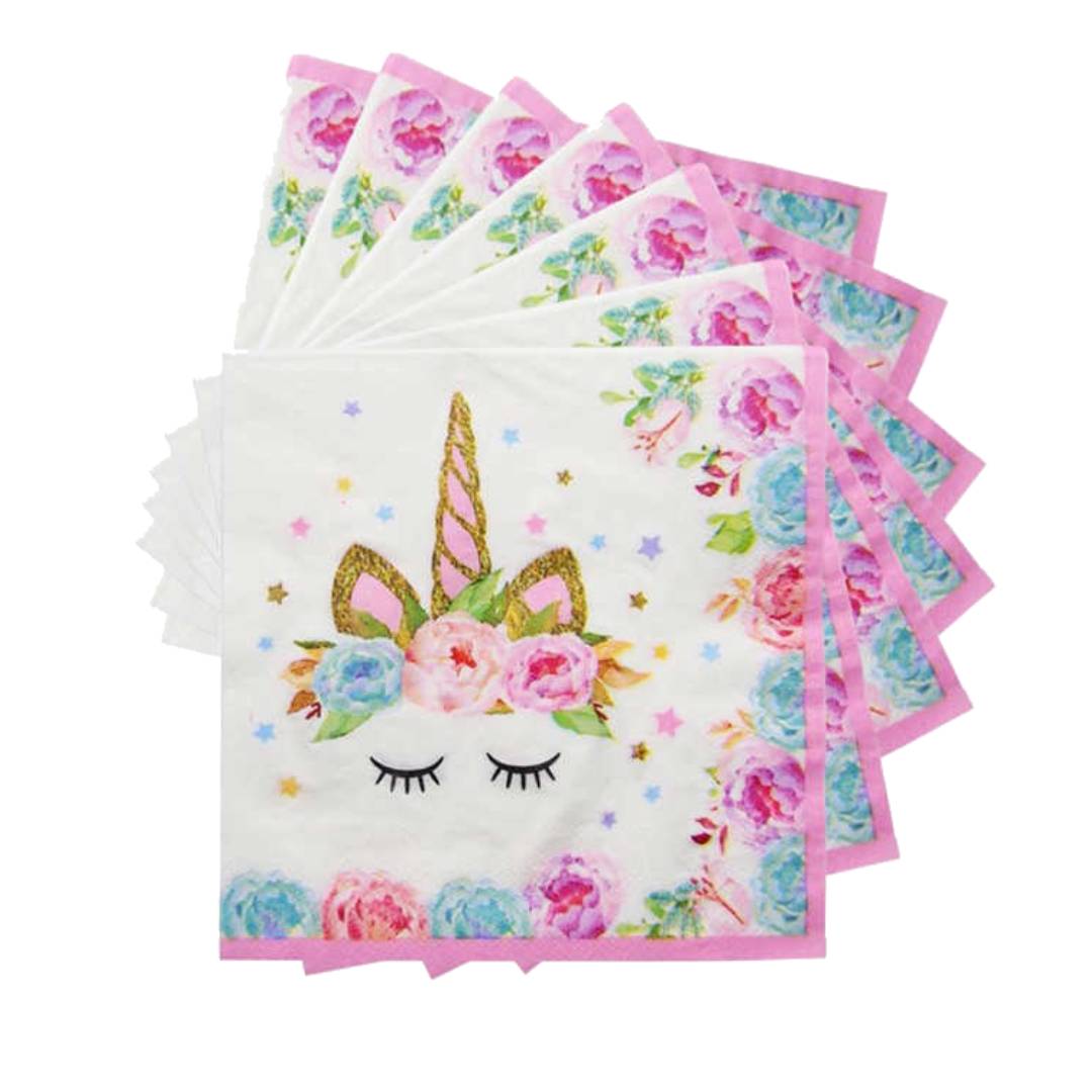 unicorn-cicekli-kagit-pecete