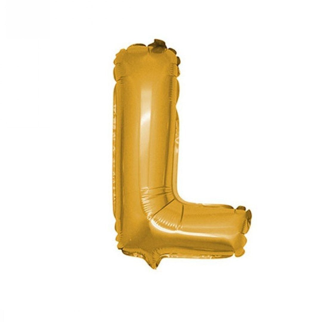 L Harfi Altın Folyo Balon 40 cm