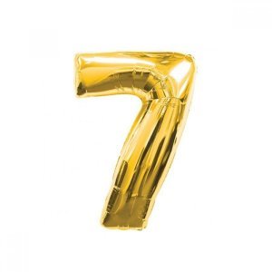 7 Rakam Folyo Balon Altın 100 cm