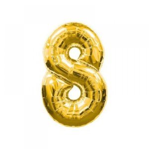 8 Rakam Folyo Balon Altın 100 cm