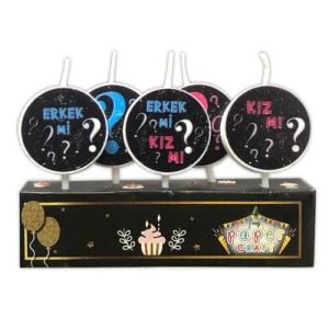 Cinsiyet Pasta Mumu 5 Adet