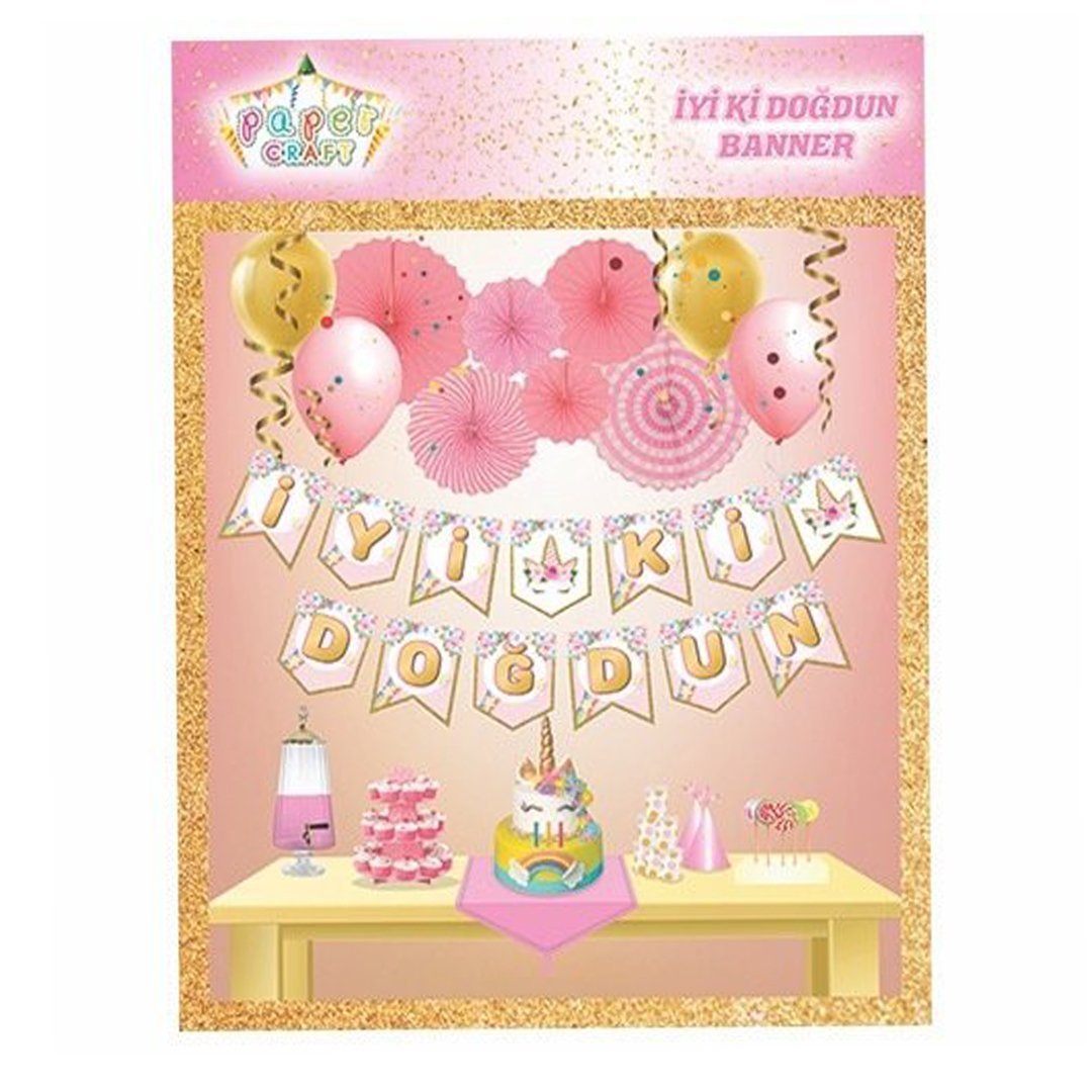İyi ki Doğdun Banner Unicorn