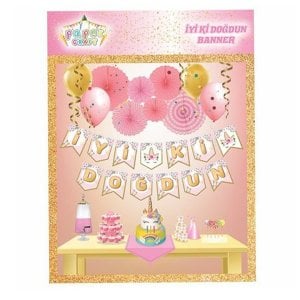 İyi ki Doğdun Banner Unicorn