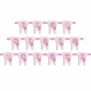 İlk Dişim Çıktı Banner Süs Pembe