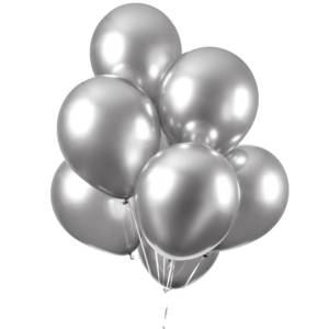 Gümüş Krom Balon 50 Adet