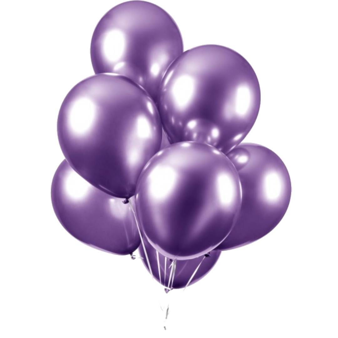 Mor Krom Balon 50 Adet