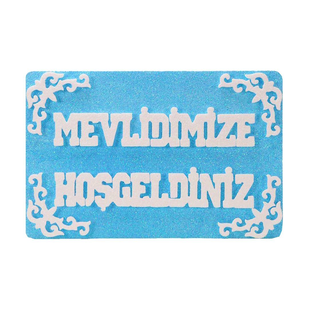 Mevlidimize Hoşgeldiniz Strafor Mavi - PartiPan