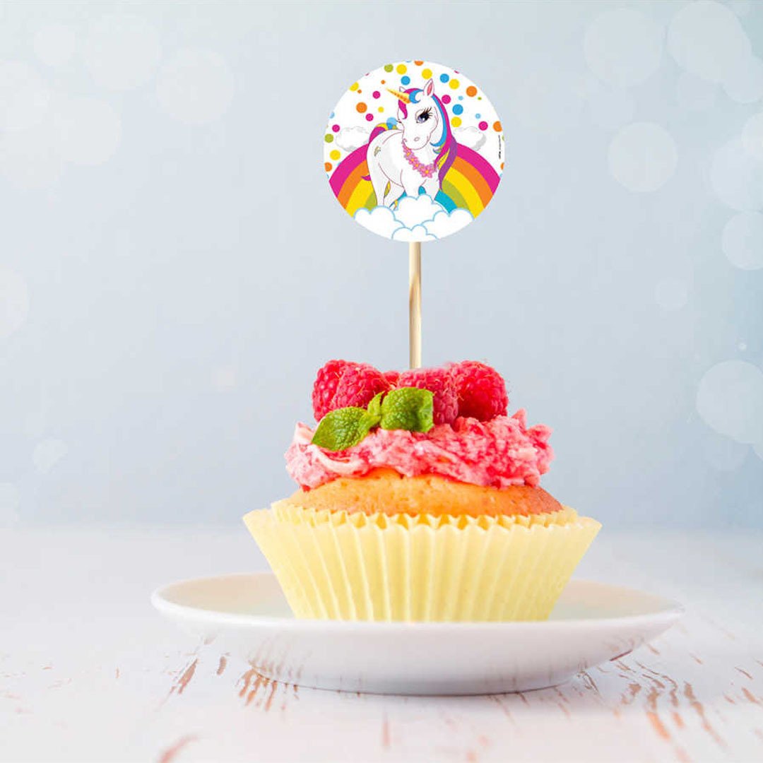 Unicorn Rainbow Kürdan 16 Adet