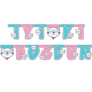 Miss Cat Kedi İyi ki Doğdun Yazı Set