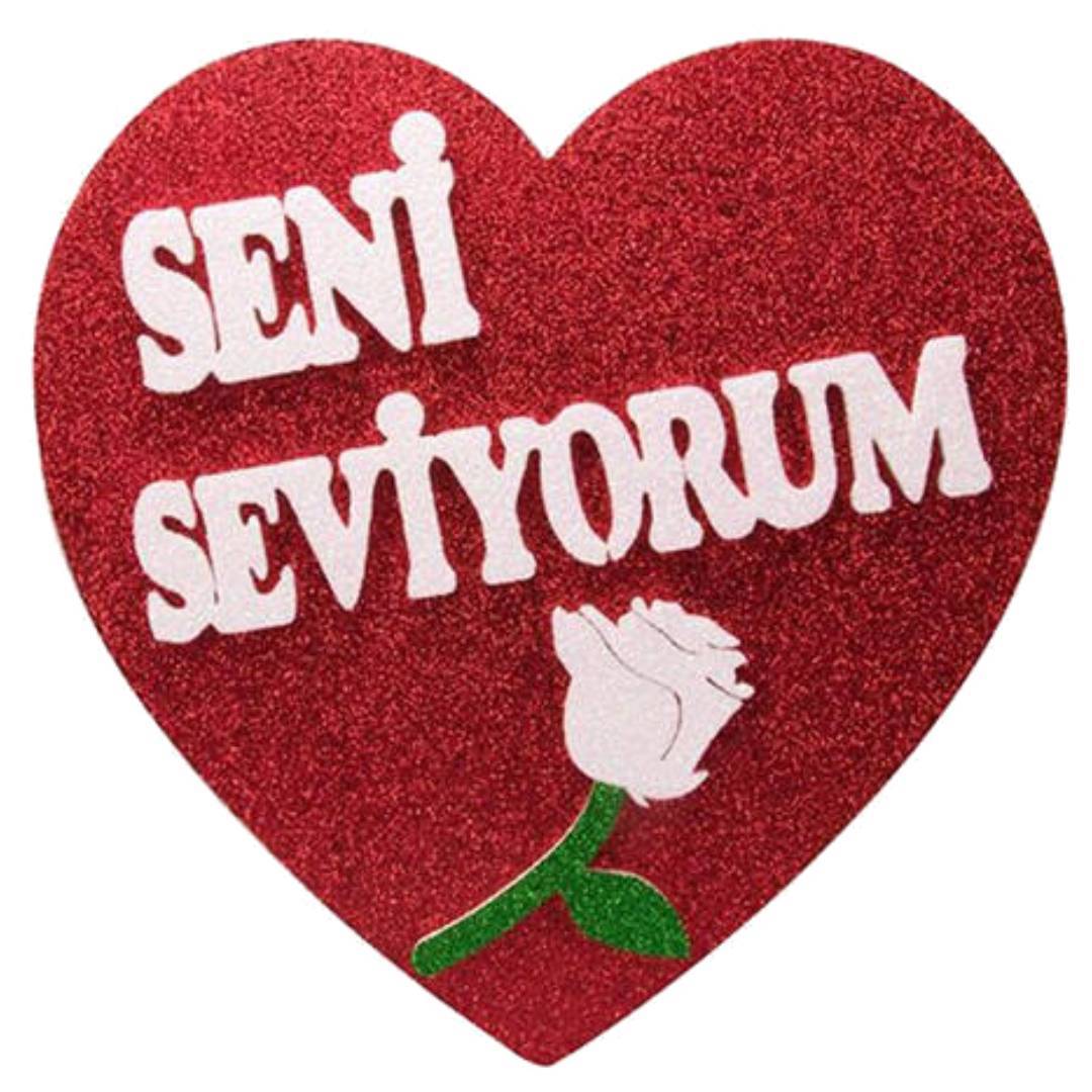 Kalp Seni Seviyorum Strafor 50 cm