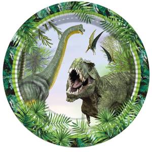 Vahşi Jurassic Karton Tabak 8 Adet