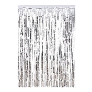 Metalize Arka Fon Kapı Püskülü Gümüş