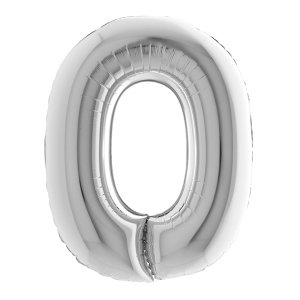 O Harf Gümüş Folyo Balon 100 cm
