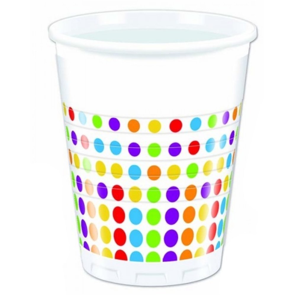Bright Colors Dots Bardak