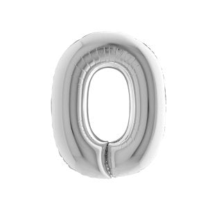 O Harf Gümüş Folyo Balon 40 cm