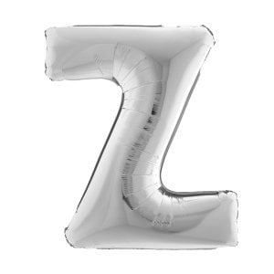 Z Harf Gümüş Folyo Balon 100 cm