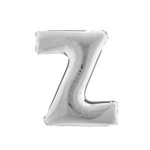 Z Harf Gümüş Folyo Balon 40 cm