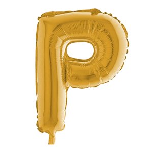 P Harf Altın Folyo Balon 100 cm