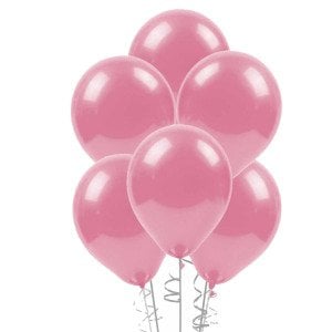 Pastel Balon Pembe 10 Adet