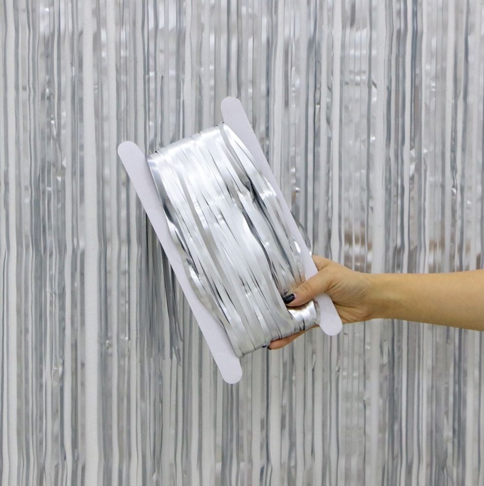 Metalize Gümüş Arka Fon Kapı Süsü