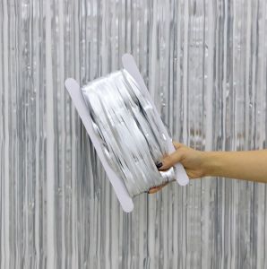 Metalize Gümüş Arka Fon Kapı Süsü