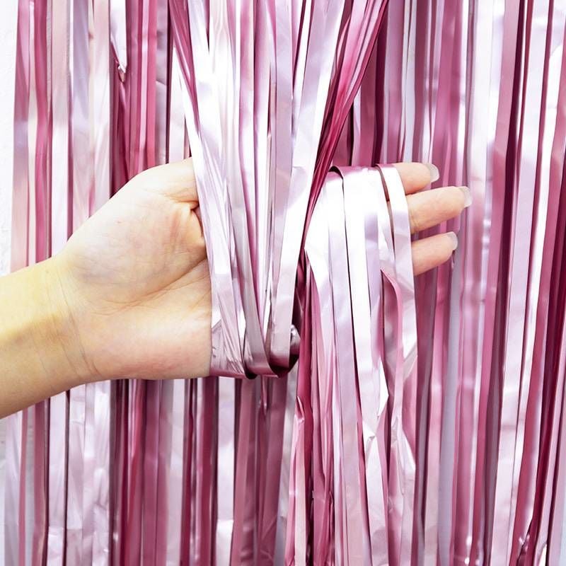 Metalize Pembe Arka Fon Kapı Süsü