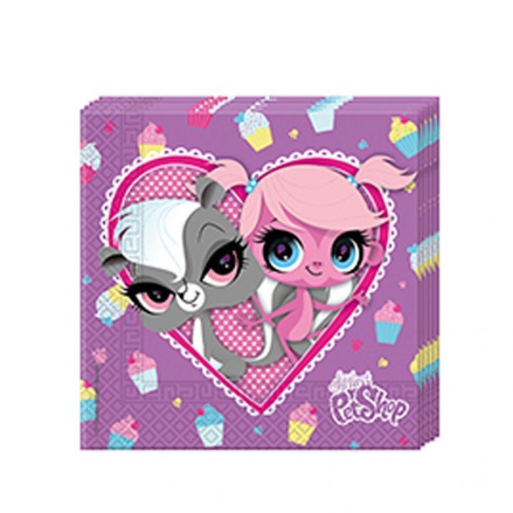 Minişler Littlest Pet Shop Partisi Peçetesi