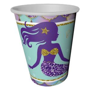 Pırıltılı Deniz Kızı Bardak 8 Adet