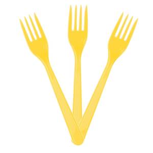 Kullan At Çatal Sarı 10 Adet