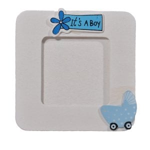 Ahşap Fotoğraf Çerçevesi Mavi 12 Adet