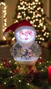 Yılbaşı Işıklı Kar Küresi Müzik Kutusu 25 Cm 6916-2