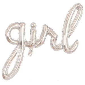 Girl Folyo Balon Gümüş