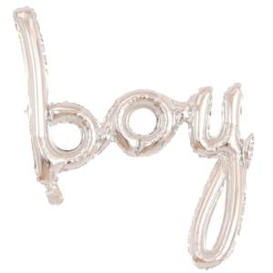 Boy Folyo Balon Gümüş